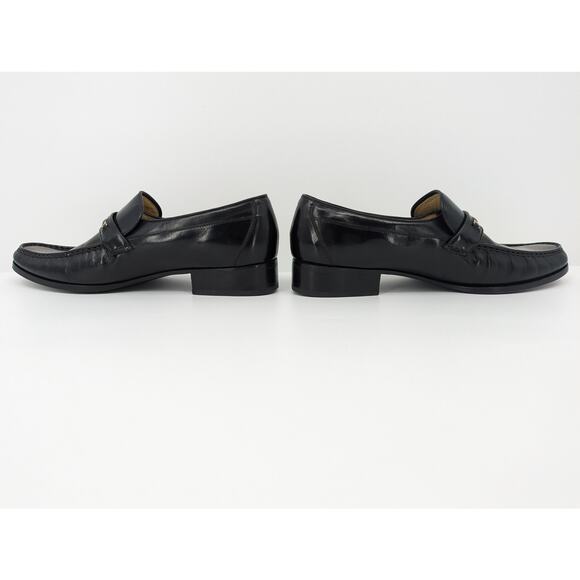 Regal Executive Club Black Leather Bit Loafer Mens 9.5 B Dress Shoe Preppy